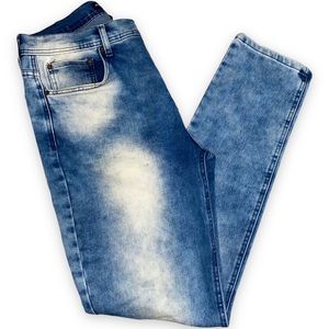 Modern Culture Mens Blue Denim Washed Jeans